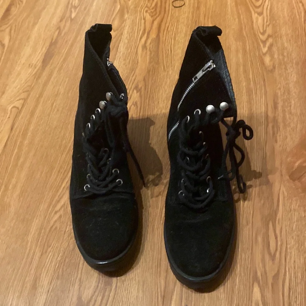 Combat Suede Boots - Picture 2 of 5